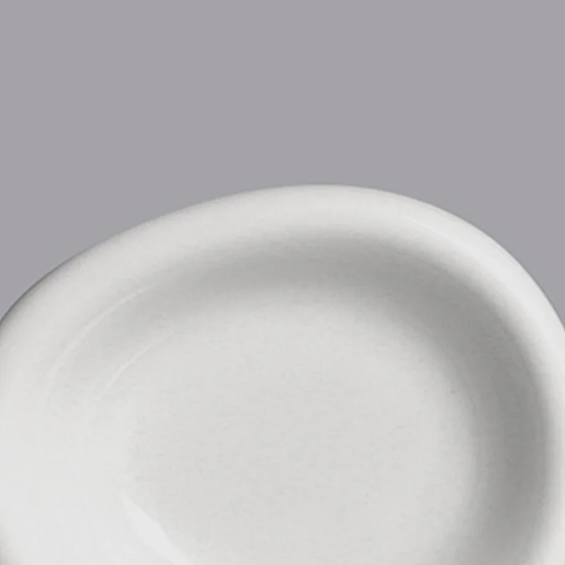 P&T factory new design hotel restaurant white round ceramics porcelain tapas serving dishes saucer dish