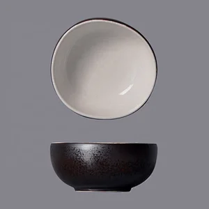 manufacturer small japan style antique glaze round sweet ceramic porcelain side pho bowl