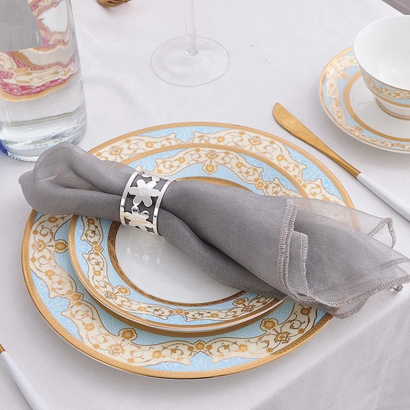 manufacturer gold rim banquet event ceramic bone china dinnerware
