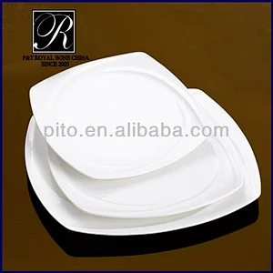 Manufacturer porcelain 8 9 10 12 inch dinner plate square plate banquet