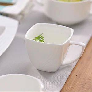 P&T Factory wholesale Square Porcelain Coffee personalized Mug