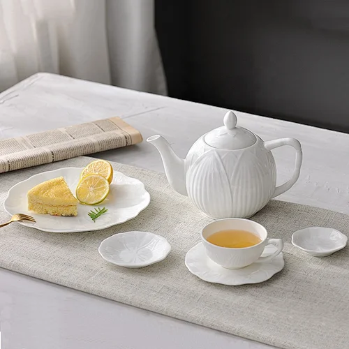 Restaurant Afternoon Tea Cup Saucer Set bone china tea sets and fruit dessert plate
