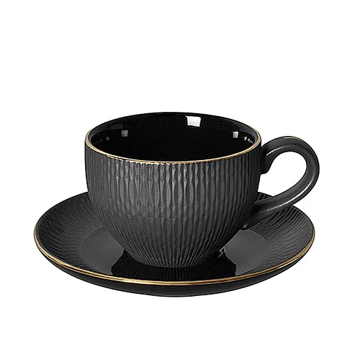 Manufactures Porcelain Tea Set Coffee Shop Porcelain Coffee Cup  Ceramic Black Coffee Cup for Restaurant