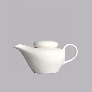 P&T Royal Ware wholesale white porcelain tea pot set ceramic restaurant tea pots