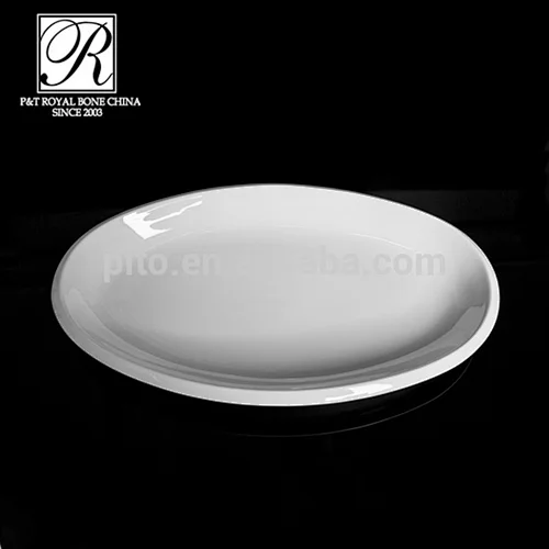 P&T Royal Ware, porcelain oval plates for food ,ceramics serving big size plates