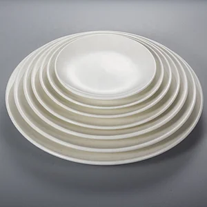 factory Microwave Oven Safety porcelain round white dessert ceramic cake plate