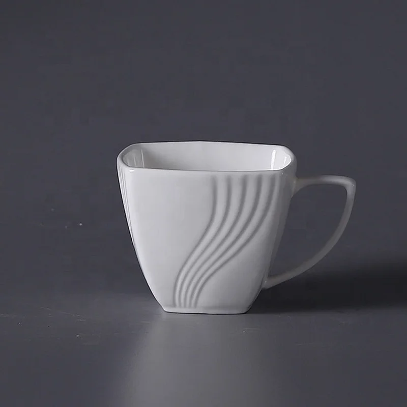 P&T Factory wholesale Square Porcelain Coffee personalized Mug