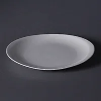 White western oval bone china steak main course plates ceramic meat plate for restaurant