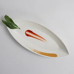 handmade 16inch custom hotel catering wedding supermarket sharp corners porcelain dinner plates serving dishes price wholesale