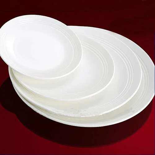 Chaozhou Factory 6/7/8/9/10/12 Inch Dinner Plates Ceramics Tableware for Restaurant