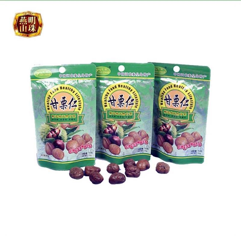 New Organic Healthy Peeled Cooked Chestnut Snack Food with Foil Bag