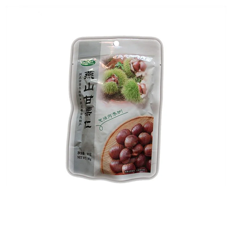 Newly Organic Peeled Roasted Chestnut Food Snacks with Foil Bag