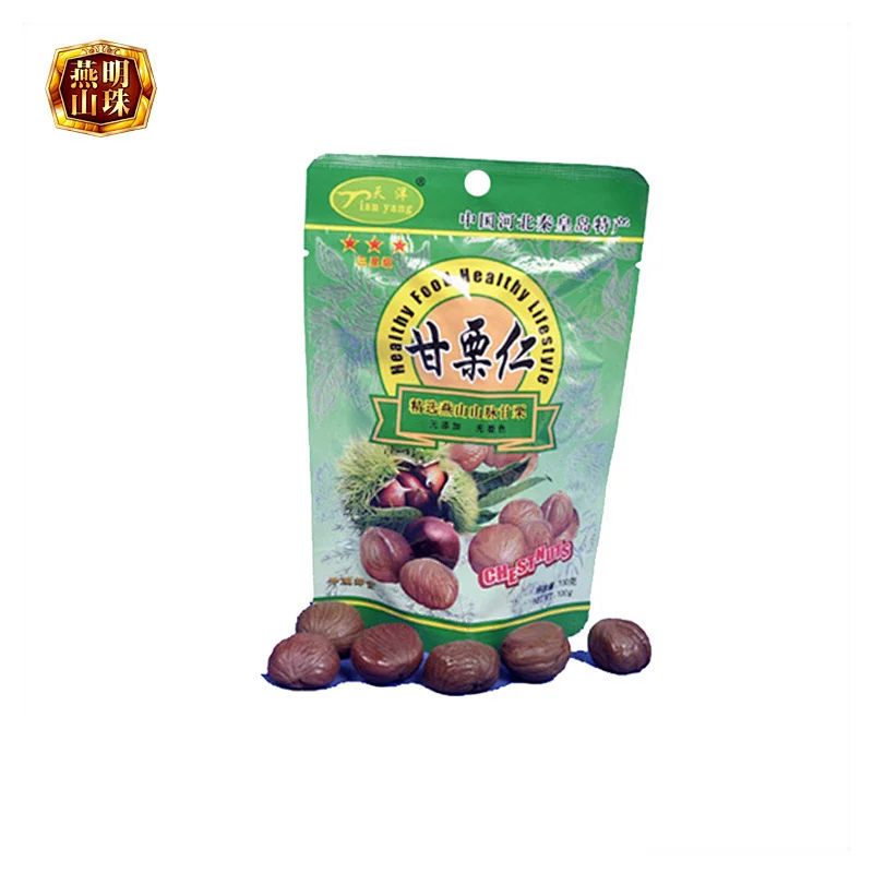 2019 Healthy Asian Organic Peeled Roasted Chestnuts Food Snacks