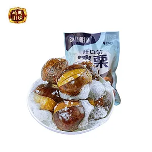 Iced Ringent Roasted Dried Fruit Chestnut Snack With Fresh Taste