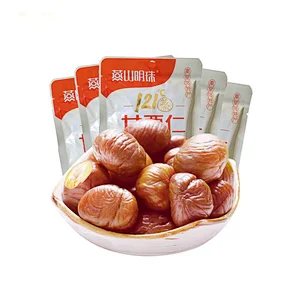 2020 New Organic Shelled Roasted Chestnuts Snacks with Foil Bag