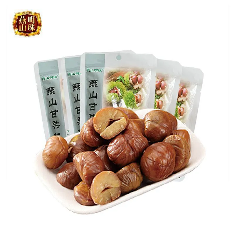 Peeled Roasted Chestnut Snack With Sealed Pack