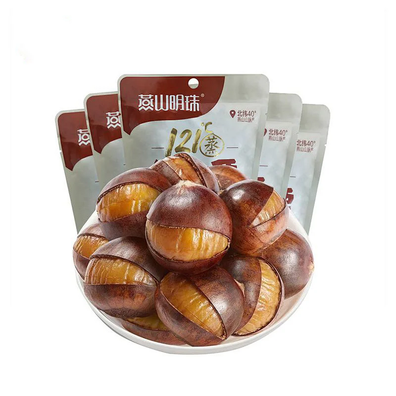 2019 Hot Sale Organic Sweet Chinese Ringent Roasted Chestnuts Snack
