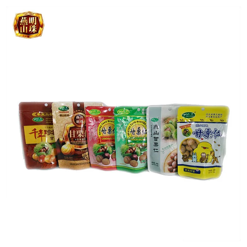 2019 All Healthy Sweet Chinese Roasted Peeled Chestnuts Flavor Snack for Sale