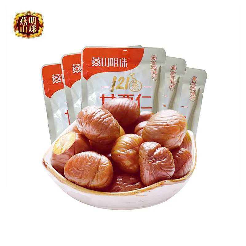 Wholesale Bulk New 80g Organic Shelled Roasted Chinese Chestnut Snacks-Ready to Eat