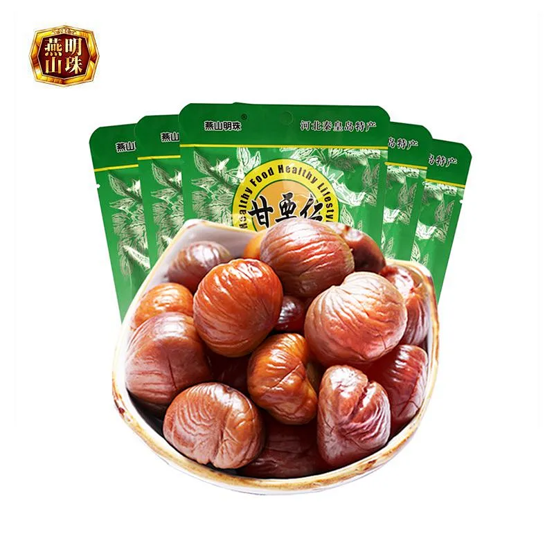 2019 All Organic Sweet Ready to Eat Peeled Cooked Chestnut Snack