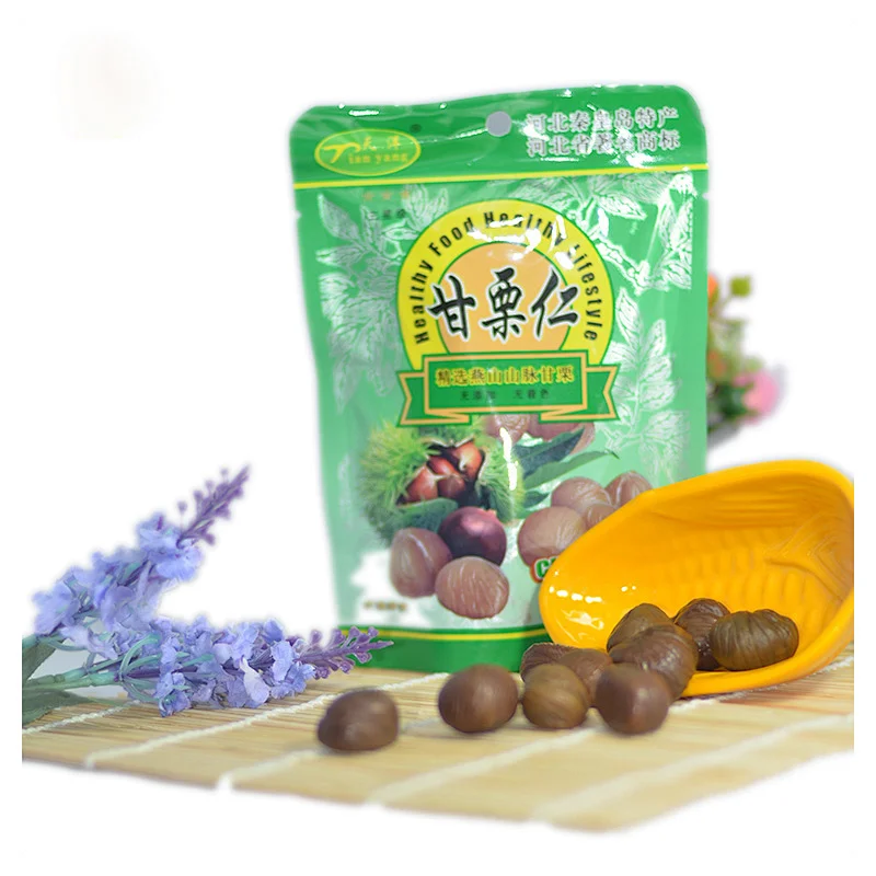 Small Package Shelled Organic Roasted Chestnuts
