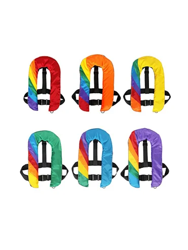 Eyson New Arrival Inflatable Life Jacket Gay Pride Clothing