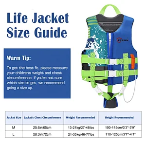Eyson Custom Child Life Jacket Swimming Pool Children Foam Swim Vest
