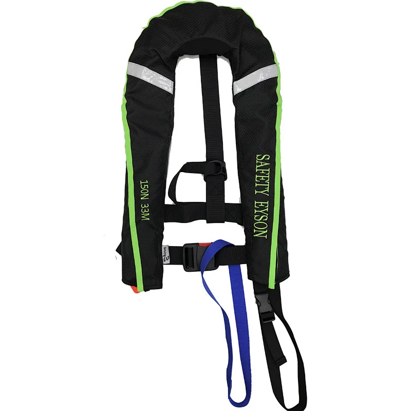 Eyson Custom Logo Solas Rescue Adult PFD Life Jaket Kayak Marine Swim Lifejacket Inflatable Belt Life Vest Jacket