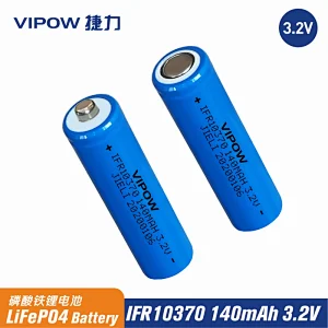 LiFePO4 Battery IFR10370 140mAh 3.2V
