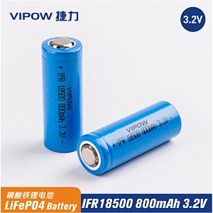 LiFePO4 Battery IFR18500 800mAh 3.2V