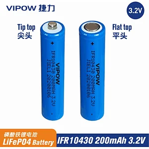 LiFePO4 Battery IFR10430 200mAh 3.2V