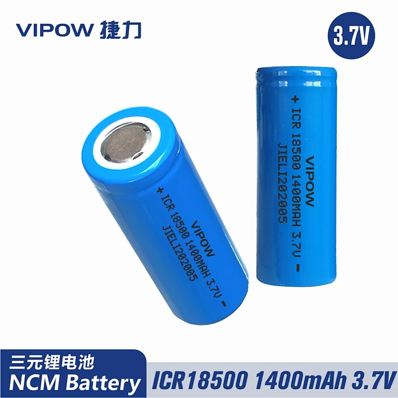 Lithium Battery ICR18500 1400mAh 3.7V