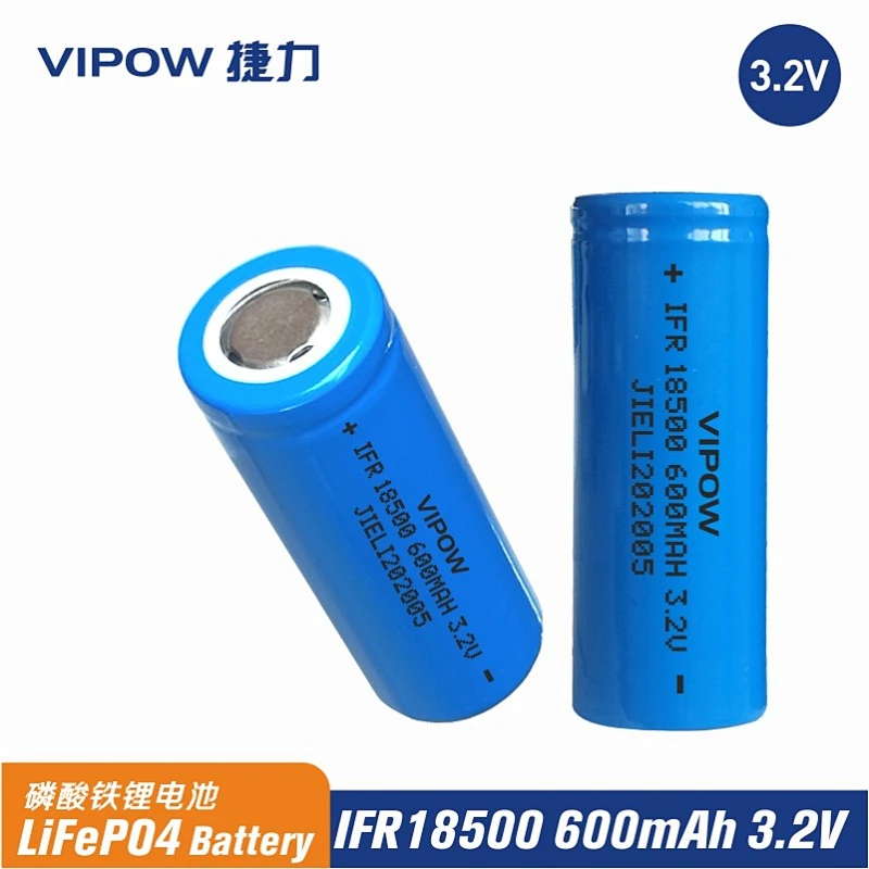 LiFePO4 Battery IFR18500 600mAh 3.2V