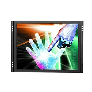 Hot sale DC12V 15inch open frame metal case monitor with vga input