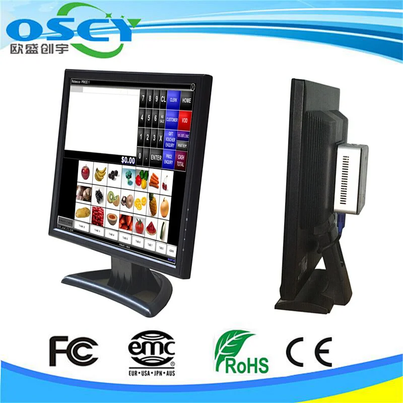 17 Inch Small CCTV LCD Monitor For Security Camera USB Interface