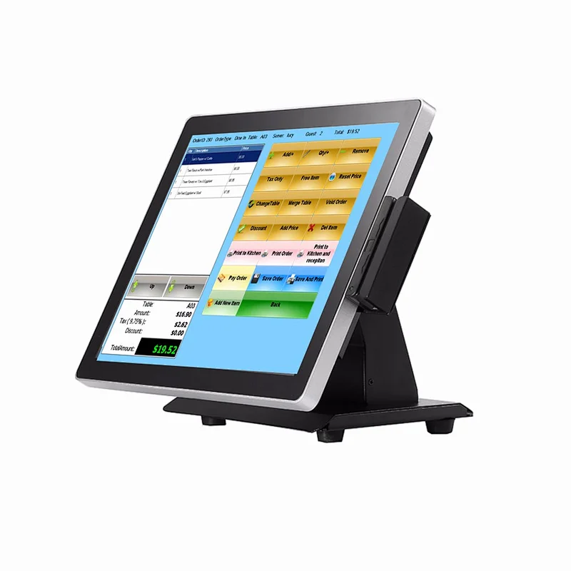 15 Inch touch screen retail Pos System with Cash Register All In One Computer Windows 7