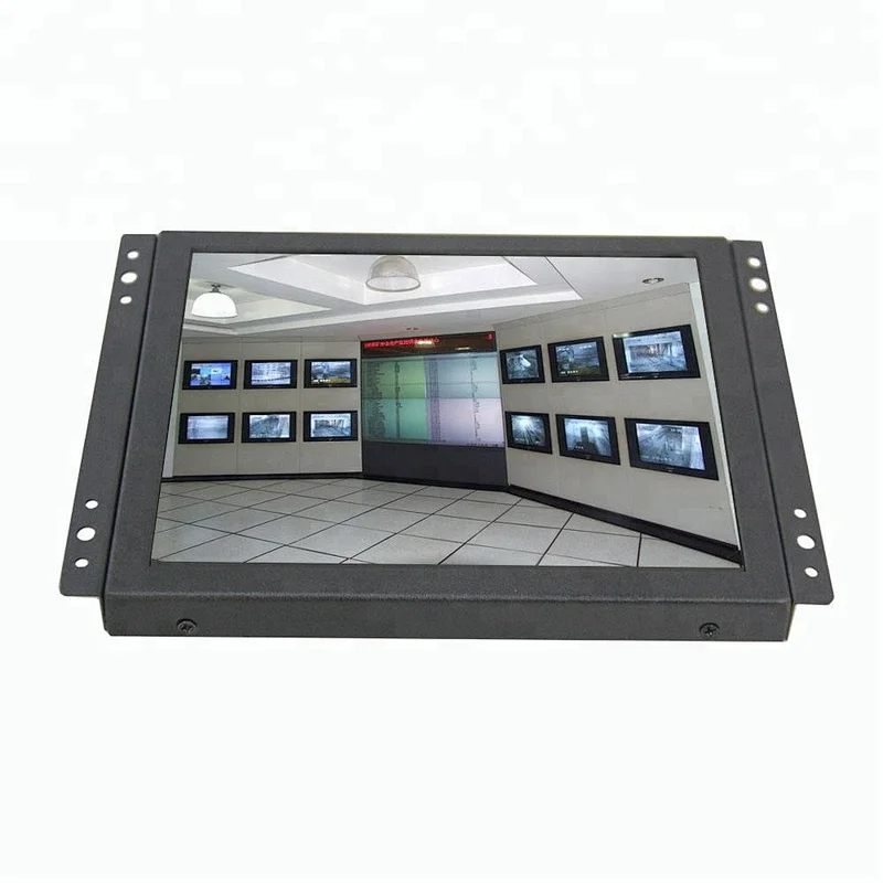 Metal casing 10inch industrial LCD CCTV monitor, bus cctv monitor, portable cctv monitor
