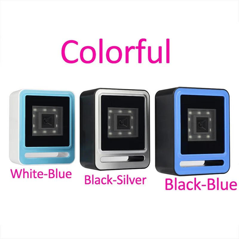 High Speed 2200 times/s colorful 2D QR barcode scanner with usb port