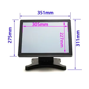 15 Inch point of sale system windows pos system all-in-one pos hardware cashier machine for retail lottery bank