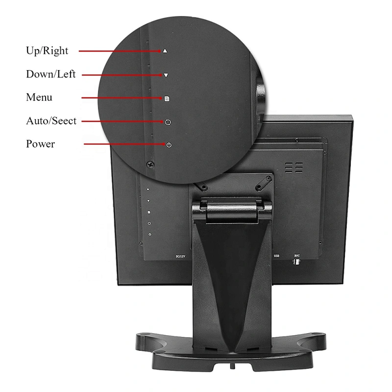 New launched true flat full metal case touch screen capacitive touch 15'' monitor