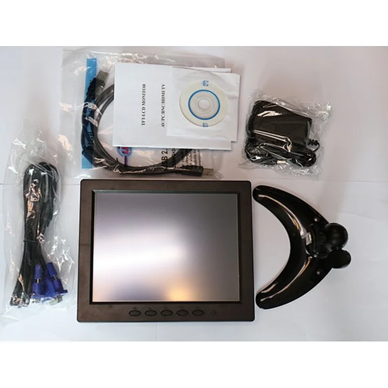 USB VGA HD 8inch 8'' 8 Inch Touchscreen LCD Monitor