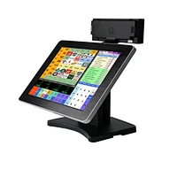 electronic cash register 15 inch point of sale display stand pos system all in one