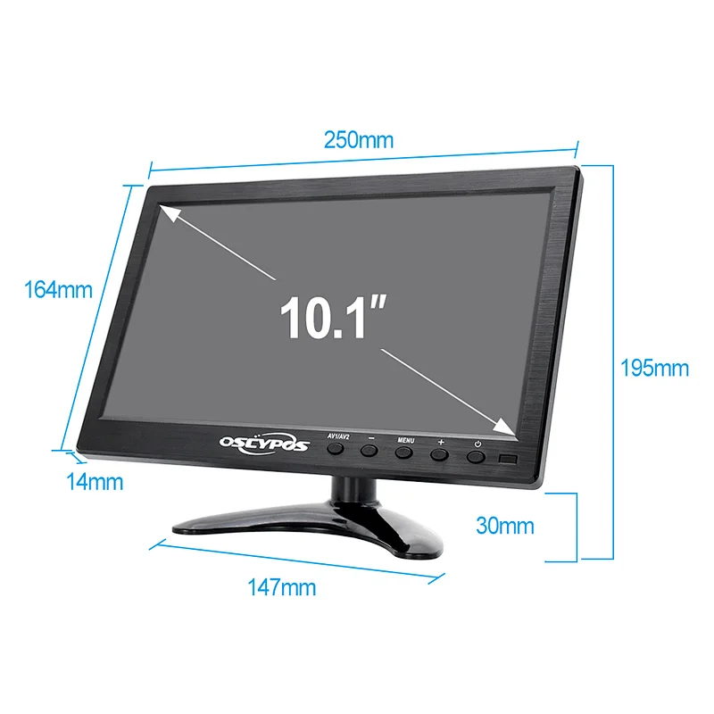 10 inch tft color  touchscreen cctv lcd monitor display for camera