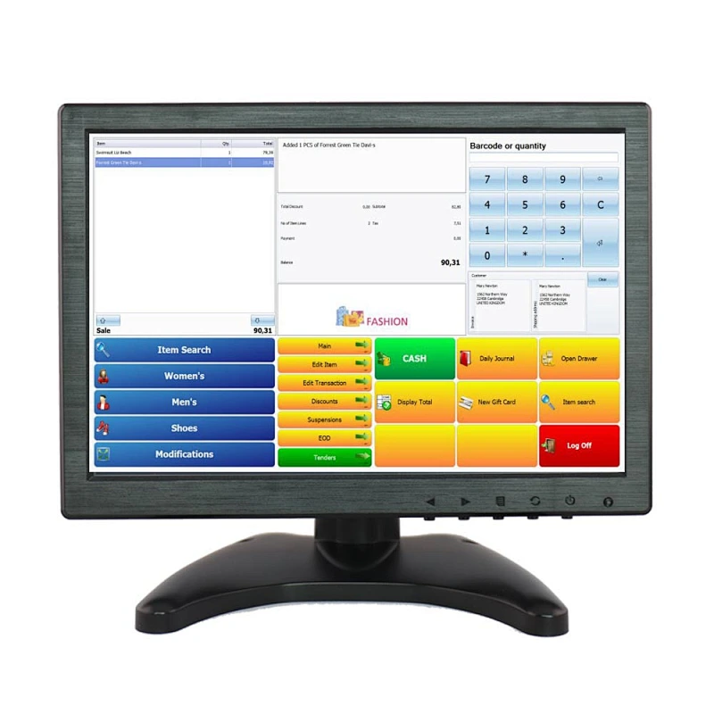 10.1 inch IPS panel Lcd Monitor Capacitive Computer Wall Mount Touch Screen