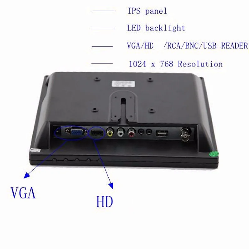Cctv Monitor/ Vga Monitor Cheap Price High Quality 10 Inch CCTV Security / Pos Monitor LED Desktop 100% OEM Original TFT 1-year