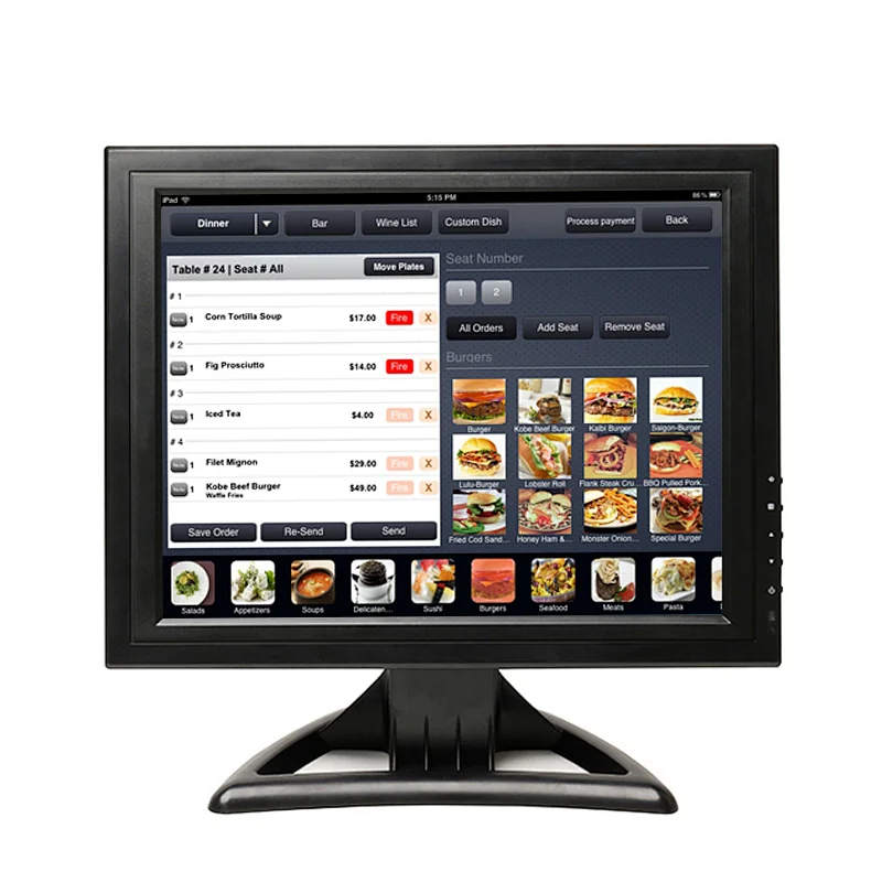 Full Hd 15 17 Inch Capacitive 10 Points Multi Touch Screen display pc monitor
