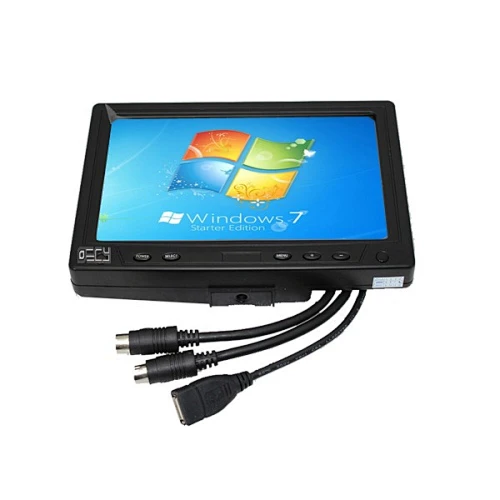 7 inch high brightness display mini lcd monitor touch screen for audio/video/music