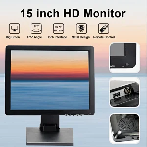 Top quality 15inch new model  LED capacitive touch screen monitor for karaoke