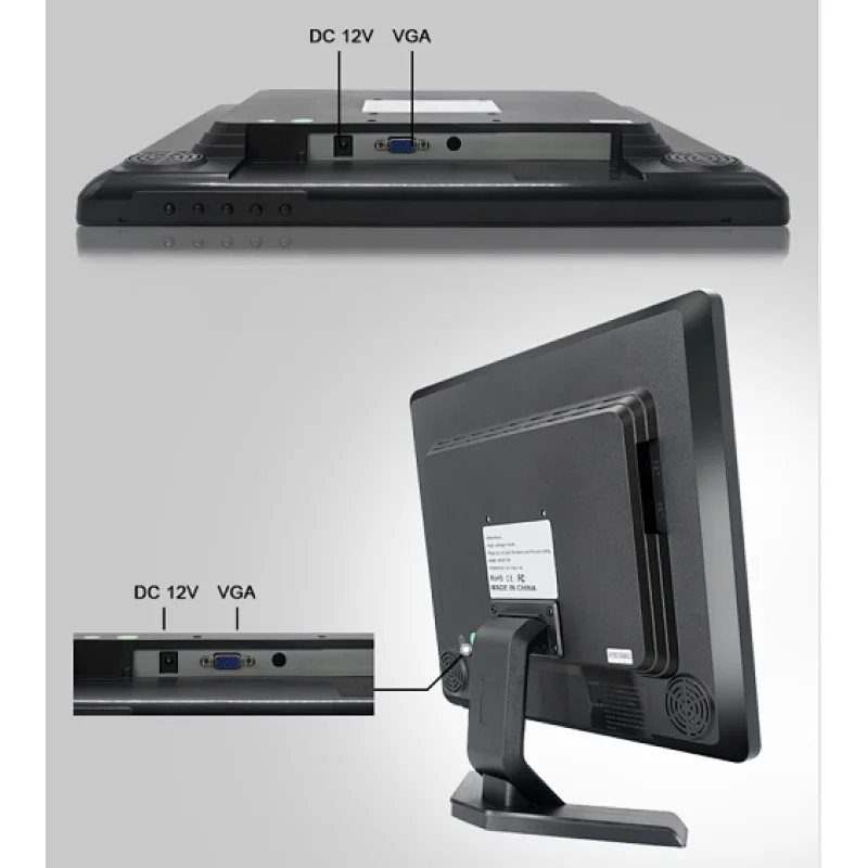 Manufacturer 15 inch 19 inch VGA TFT LCD Monitor Pos 17 inch LED PC Computer Monitor 12V