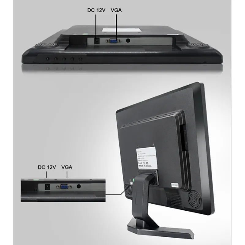 Manufacturer 15 inch 19 inch VGA TFT LCD Monitor Pos 17 inch LED PC Computer Monitor 12V